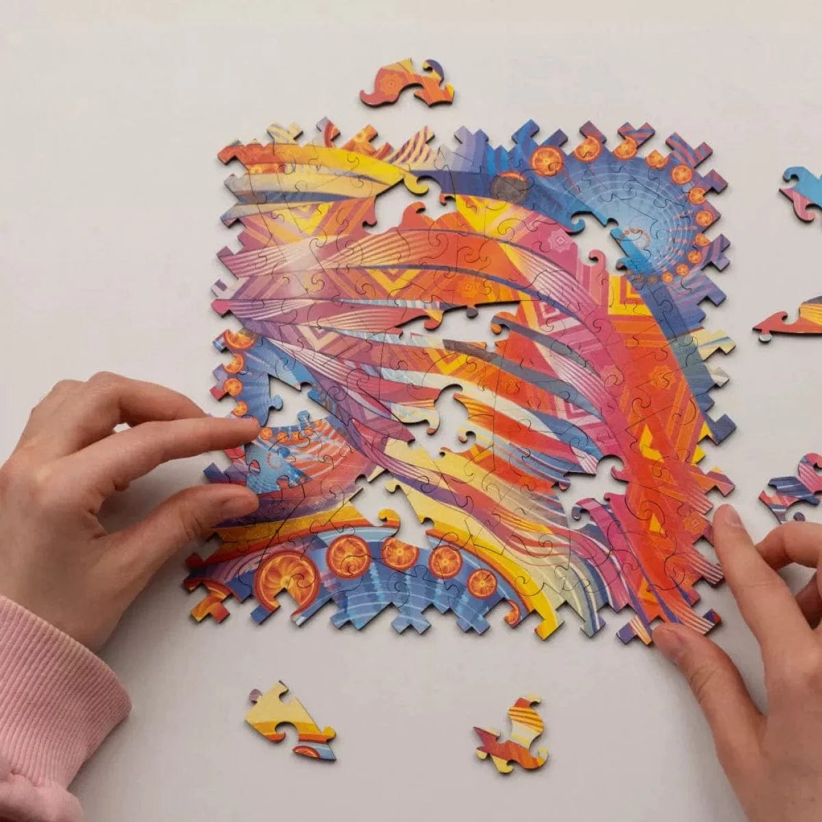 Unidragon Puzzle One Size — 21.7x21.7 cm — 100 pcs Abstraction Concurrent Abstraction