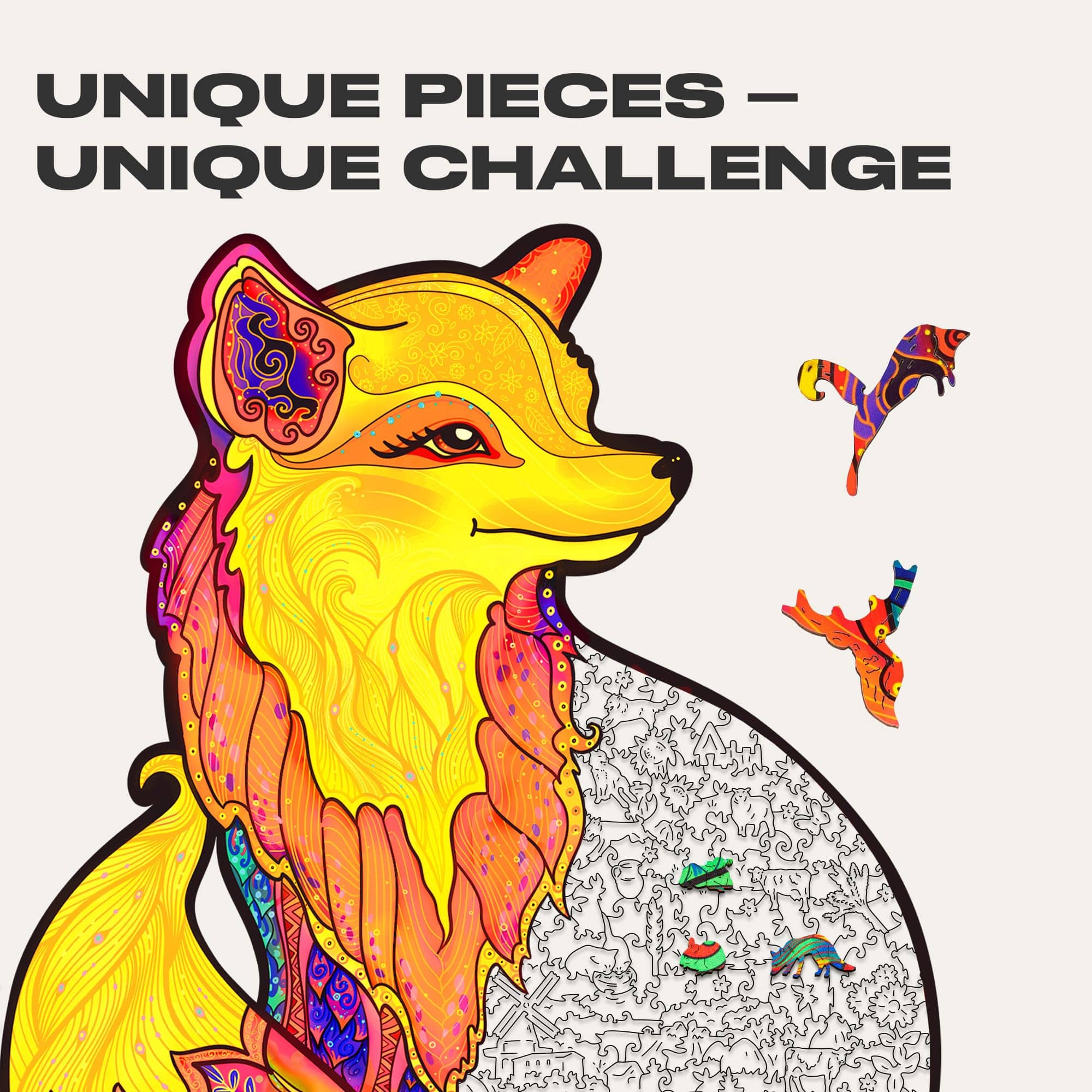 Unidragon Puzzle Alluring Fox