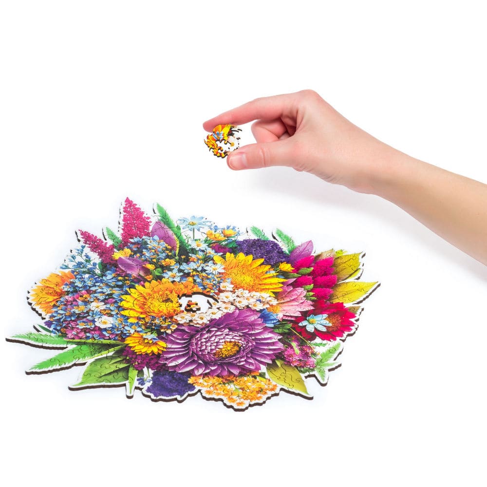 Unidragon Puzzle One Size — 9.5x9.8" — 200 pcs Blooming Bouquet