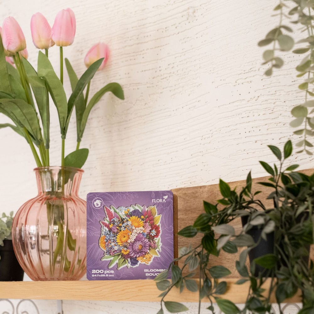 Unidragon Puzzle One Size — 9.5x9.8" — 200 pcs Blooming Bouquet
