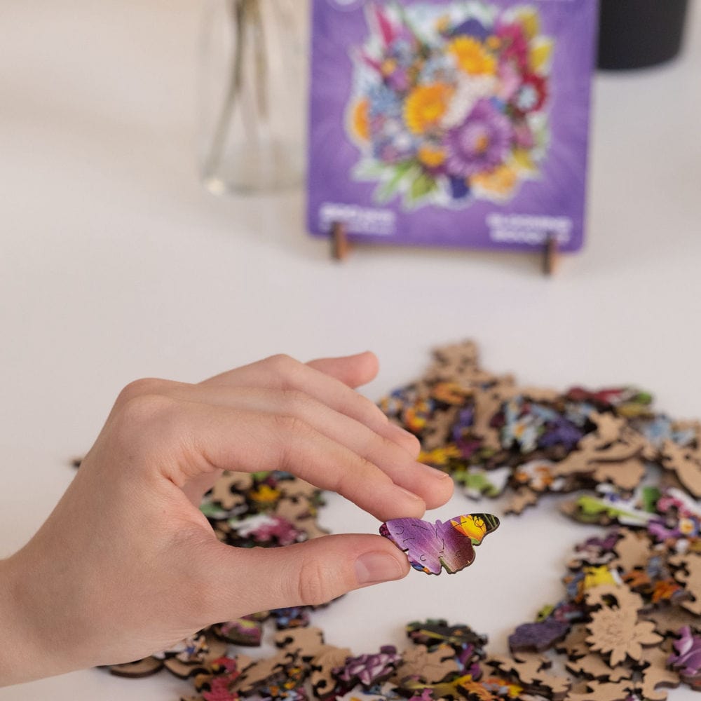 Unidragon Puzzle One Size — 9.5x9.8" — 200 pcs Blooming Bouquet