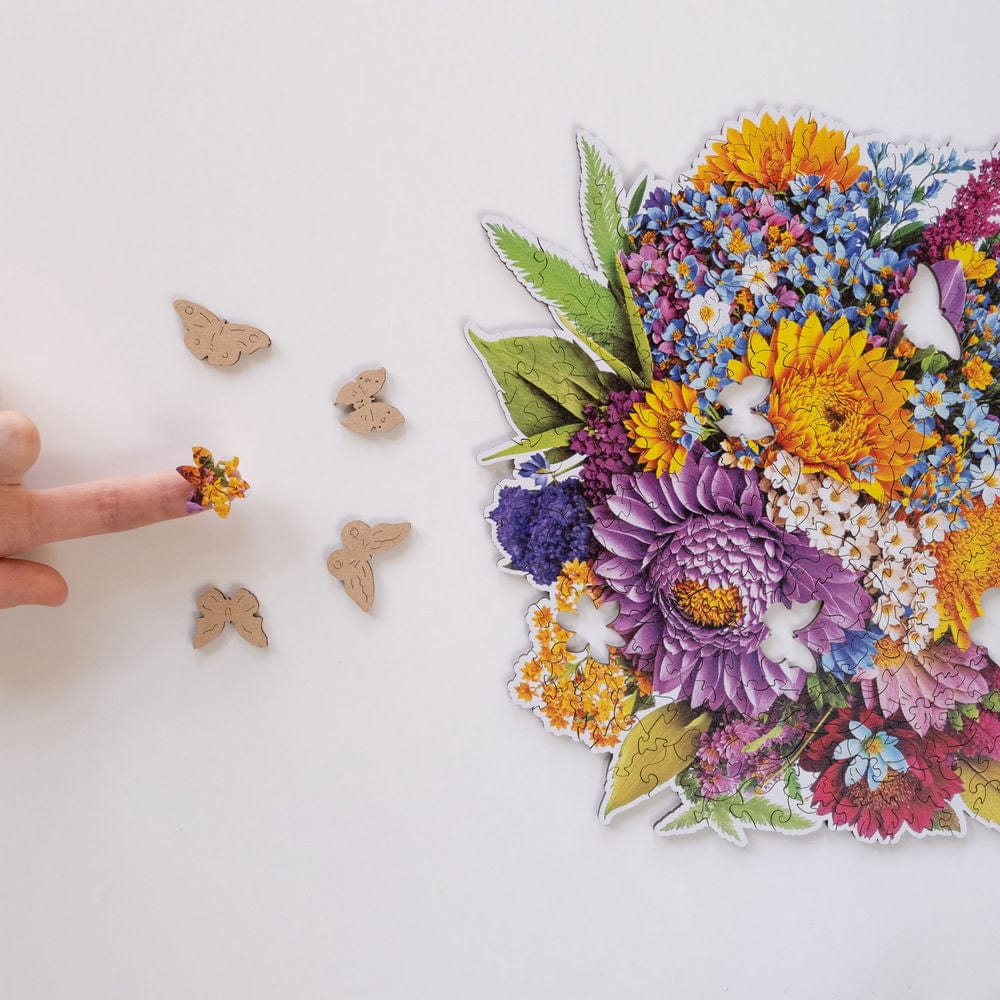 Unidragon Puzzle One Size — 9.5x9.8" — 200 pcs Blooming Bouquet