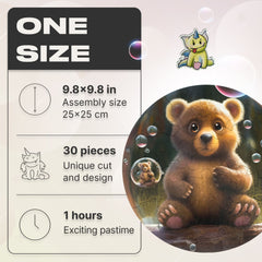 Unidragon Puzzle One Size — 9.8×9.8" — 30 pcs Bubblezz Bear
