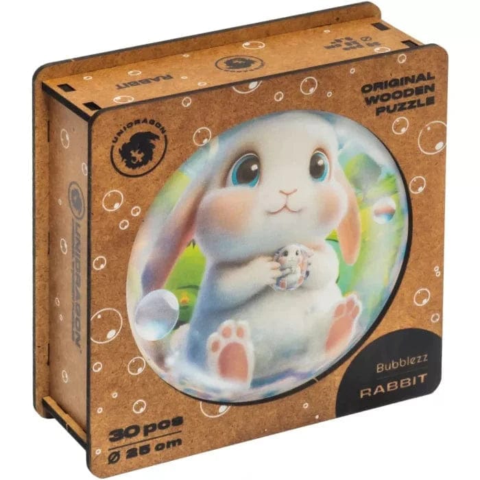Unidragon Puzzle One Size — 9.8×9.8" — 30 pcs Bubblezz Rabbit