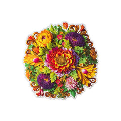 Unidragon Puzzle One Size — 9.5x9.8" — 200 pcs Charming Bouquet