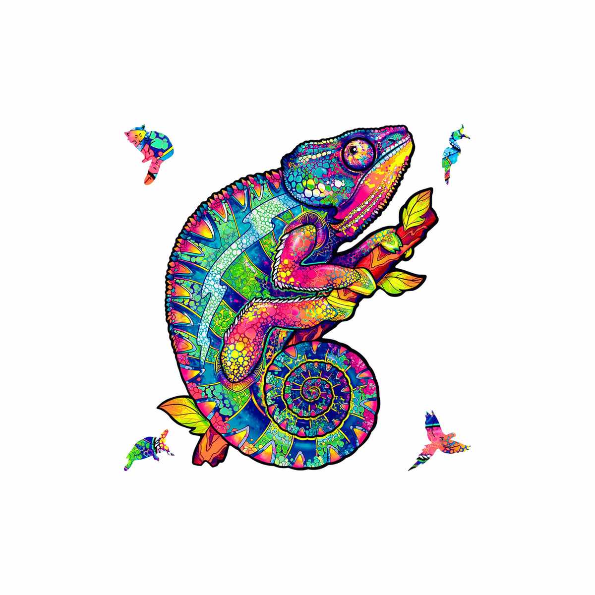 Unidragon Puzzle Iridescent Chameleon