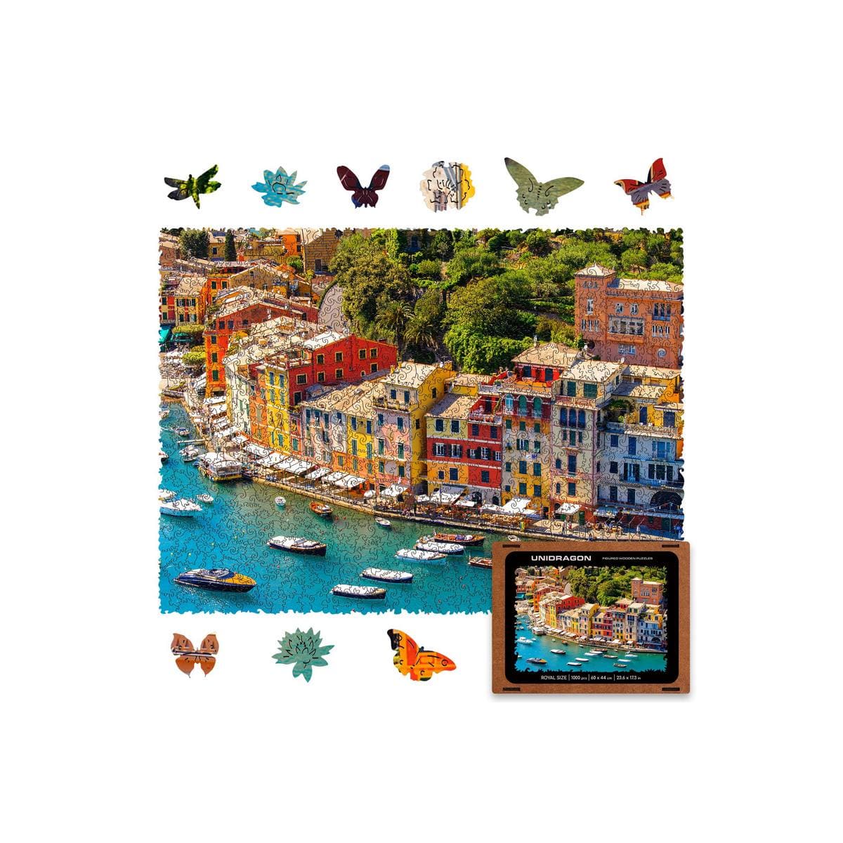 Unidragon Puzzle Size S — 9×6.2" — 125 pcs Italian Riviera