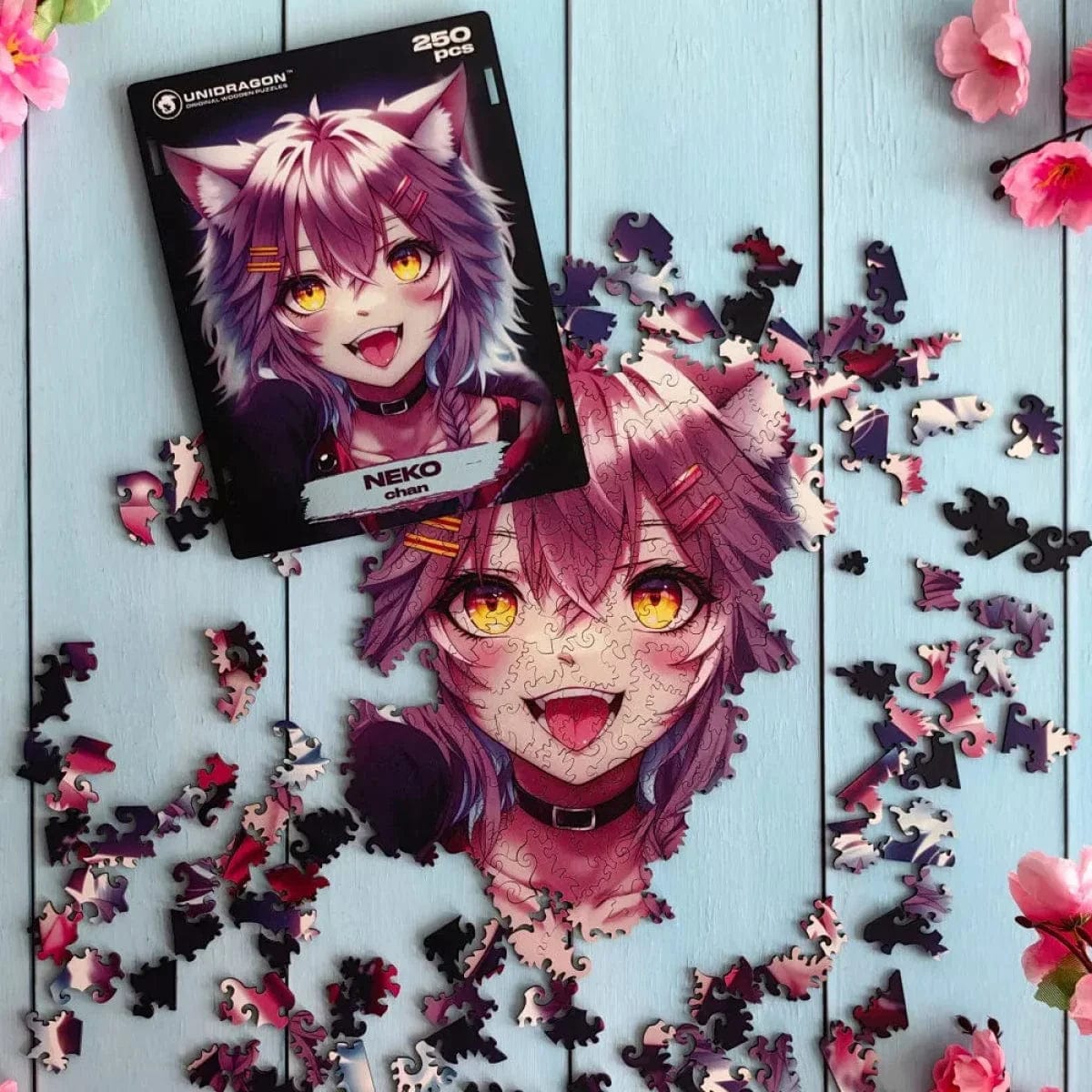 Unidragon Puzzle One Size — 9x12.2" — 250 pcs Neko Chan