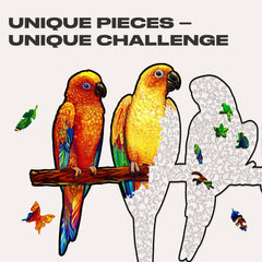 Unidragon Puzzle Playful Parrots 5 in 1
