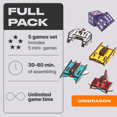 Unidragon Puzzle One size Quezzle Space Adventures mini-games
