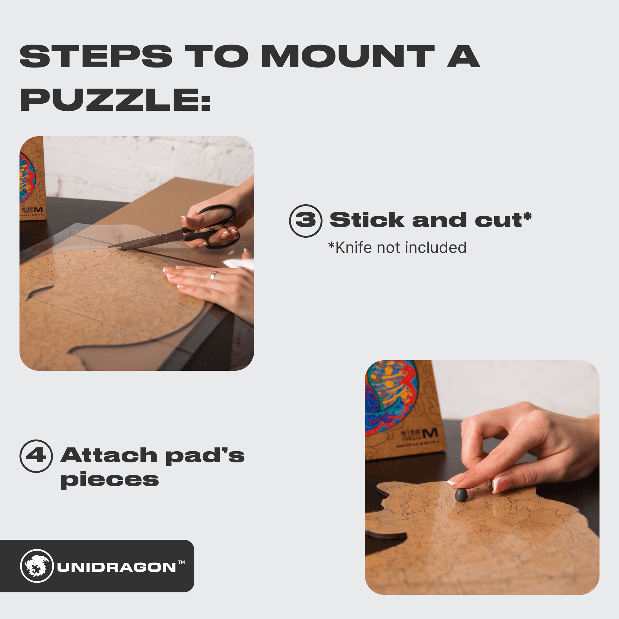 Unidragon Puzzle Set for mounting puzzles