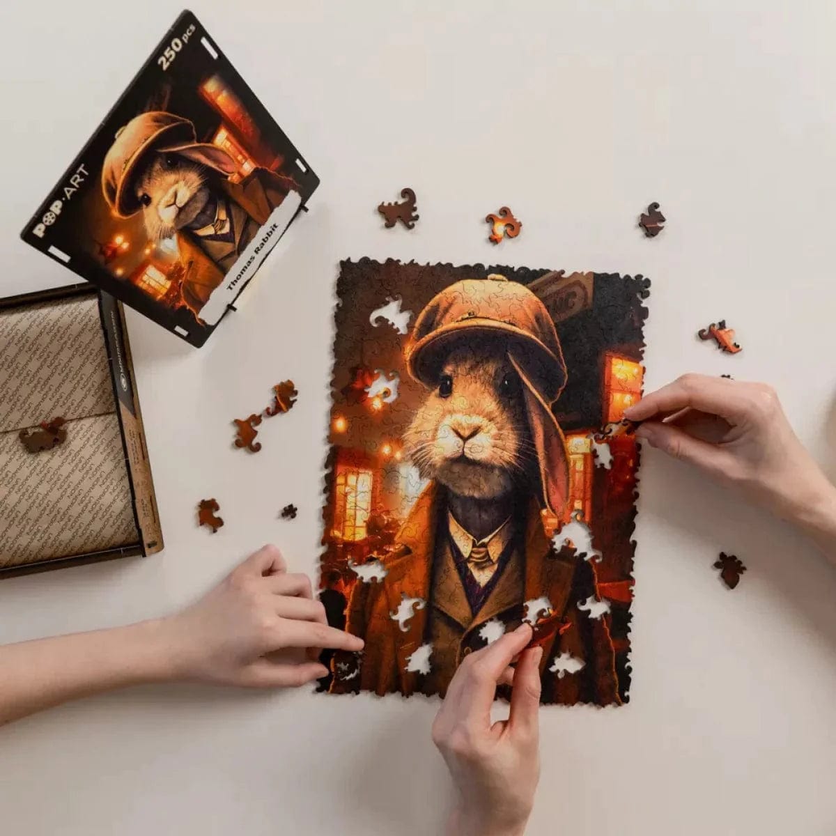 Unidragon Puzzle One Size — 12.6x9" — 250 pcs Thomas Rabbit